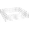 Image de vidaXL - Gabion - plantenbak - verhoogd - 100x100x20 - cm - gegalvaniseerd - staal