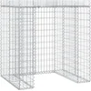 Image de vidaXL - Schanskorf - voor - vuilnisbak - 110x91x120 - cm - gegalvaniseerd - ijzer