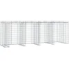 Image de vidaXL - Schanskorf - voor - vuilnisbak - 350x91x120 - cm - gegalvaniseerd - ijzer