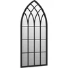 Image de vidaXL - Tuinspiegel - 70x30 - cm - ijzer - zwart