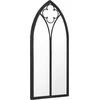Image de vidaXL - Tuinspiegel - 70x30 - cm - ijzer - zwart