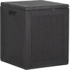 Image de vidaXL - Tuinbox - 90 - L - PP - rattan - zwart