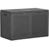 Image de vidaXL - Tuinbox - 180 - L - PP - rattan - zwart