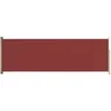 Image de vidaXL - Tuinscherm - uittrekbaar - 200x600 - cm - rood