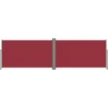 Image de vidaXL - Windscherm - uittrekbaar - 180x600 - cm - rood