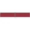 Image de vidaXL - Windscherm - uittrekbaar - 200x1200 - cm - rood