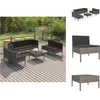 Image de vidaXL - 8-delige - Loungeset - met - kussens - poly - rattan - grijs