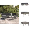 Image de vidaXL - 7-delige - Loungeset - met - kussens - poly - rattan - grijs