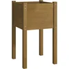Image de vidaXL - Plantenbak - 40x40x70 - cm - massief - grenenhout - honingbruin