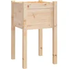 Image de vidaXL - Plantenbak - 50x50x70 - cm - massief - grenenhout
