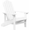 Image de vidaXL - Tuinstoel - Adirondack - HDPE - wit