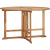 Image de vidaXL - Tuintafel - inklapbaar - Ø110x75 - cm - massief - teakhout