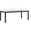 Image de vidaXL - 7-delige - Tuinset - met - kussens - poly - rattan - zwart