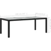 Image de vidaXL - 9-delige - Tuinset - met - kussens - poly - rattan - zwart