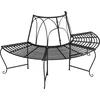 Image de vidaXL - Boombank - halfrond - Ø159 - cm - staal - zwart
