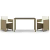 Image de vidaXL - 3-delige - Tuinset - met - kussens - poly - rattan - beige