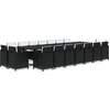 Image de vidaXL - 19-delige - Tuinset - met - kussens - poly - rattan - zwart