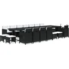 Image de vidaXL - 19-delige - Tuinset - met - kussens - poly - rattan - zwart
