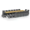 Image de vidaXL - 19-delige - Tuinset - met - kussens - poly - rattan - grijs