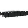 Image de vidaXL - 17-delige - Tuinset - met - kussens - poly - rattan - zwart