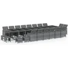 Image de vidaXL - 21-delige - Tuinset - met - kussens - poly - rattan - grijs
