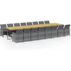 Image de vidaXL - 17-delige - Tuinset - met - kussens - poly - rattan - grijs