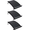 Image de vidaXL Zwembadverwarmingspaneel solar 3 st gebogen 110x65 cm - Zonne-energie Zwembad Zonne-energie Zwembaden - Verwarmingspanel - Verwarmingspanelen - Zonneboiler
