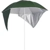 Image de vidaXL - Strandparasol - met - zijwanden - 215 - cm - groen
