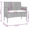 Image de vidaXL - 16-delige - Loungeset - met - kussens - poly - rattan - grijs