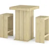 Image de vidaXL - 3-delige - Tuinbarset - geïmpregneerd - grenenhout