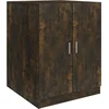 Image de vidaXL - Wasmachinekast - 71x71,5x91,5 - cm - gerookt - eikenkleurig