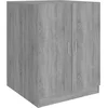 Image de vidaXL - Wasmachinekast - 71x71,5x91,5 - cm - grijs - sonoma - eikenkleurig
