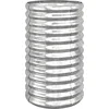 Image de vidaXL - Plantenbak - 40x40x68 - cm - gegalvaniseerd - staal - zilverkleurig