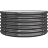 Image de vidaXL - Plantenbak - 80x80x36 - cm - gegalvaniseerd - staal - antracietkleurig