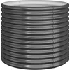 Image de vidaXL - Plantenbak - 80x80x68 - cm - gegalvaniseerd - staal - antracietkleurig