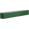 Image de vidaXL - Plantenbak - 260x40x36 - cm - gegalvaniseerd - staal - groen