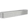 Image de vidaXL - Plantenbak - 260x40x36 - cm - gegalvaniseerd - staal - zilverkleurig