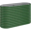 Image de vidaXL - Plantenbak - 114x40x68 - cm - gegalvaniseerd - staal - groen