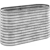 Image de vidaXL - Plantenbak - 114x40x68 - cm - gegalvaniseerd - staal - zilverkleurig