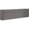 Image de vidaXL - Plantenbak - 260x40x68 - cm - gegalvaniseerd - staal - grijs