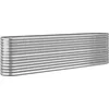 Image de vidaXL - Plantenbak - 260x40x68 - cm - gegalvaniseerd - staal - zilverkleurig