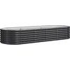 Image de vidaXL - Plantenbak - 224x80x36 - cm - gegalvaniseerd - staal - antracietkleurig