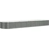 Image de vidaXL - Plantenbak - 368x80x36 - cm - gegalvaniseerd - staal - grijs