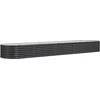Image de vidaXL - Plantenbak - 368x80x36 - cm - gegalvaniseerd - staal - antracietkleurig