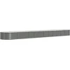 Image de vidaXL - Plantenbak - 512x80x36 - cm - gegalvaniseerd - staal - grijs