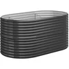 Image de vidaXL - Plantenbak - 152x80x68 - cm - gegalvaniseerd - staal - antracietkleurig