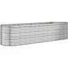 Image de vidaXL - Plantenbak - 296x80x68 - cm - gegalvaniseerd - staal - zilverkleurig