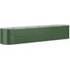 Image de vidaXL - Plantenbak - 368x80x68 - cm - gegalvaniseerd - staal - groen