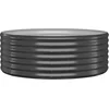 Image de vidaXL - Plantenbak - 100x100x36 - cm - gegalvaniseerd - staal - antracietkleurig