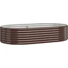 Image de vidaXL - Plantenbak - 175x100x36 - cm - gegalvaniseerd - staal - bruin